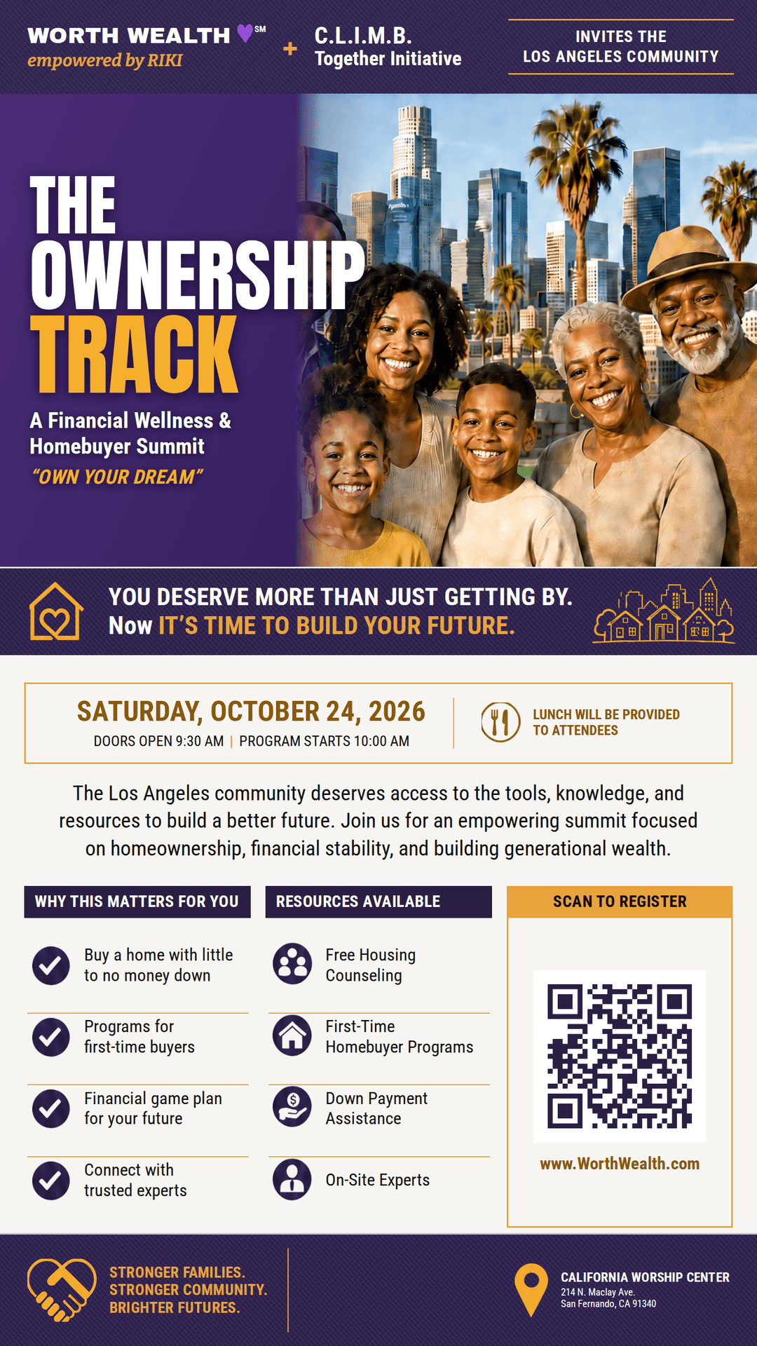 Portrait Ownership Track October 24, 2026 event flyer