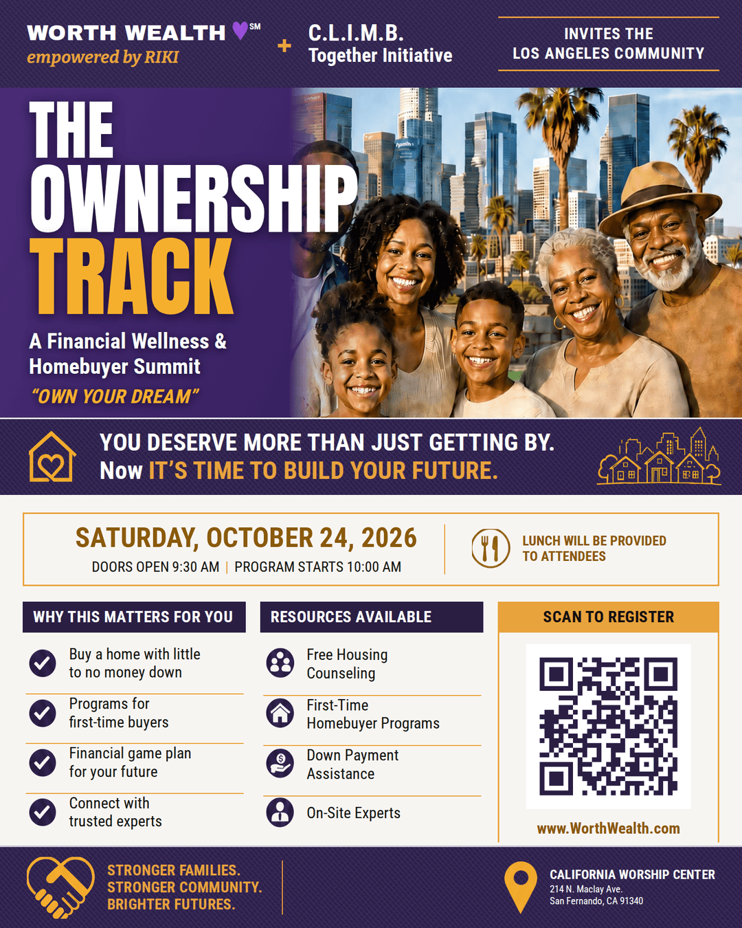 The Ownership Track event flyer for Saturday, October 24, 2026